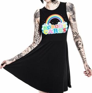 Killstar Nobody Cares Skater Dress